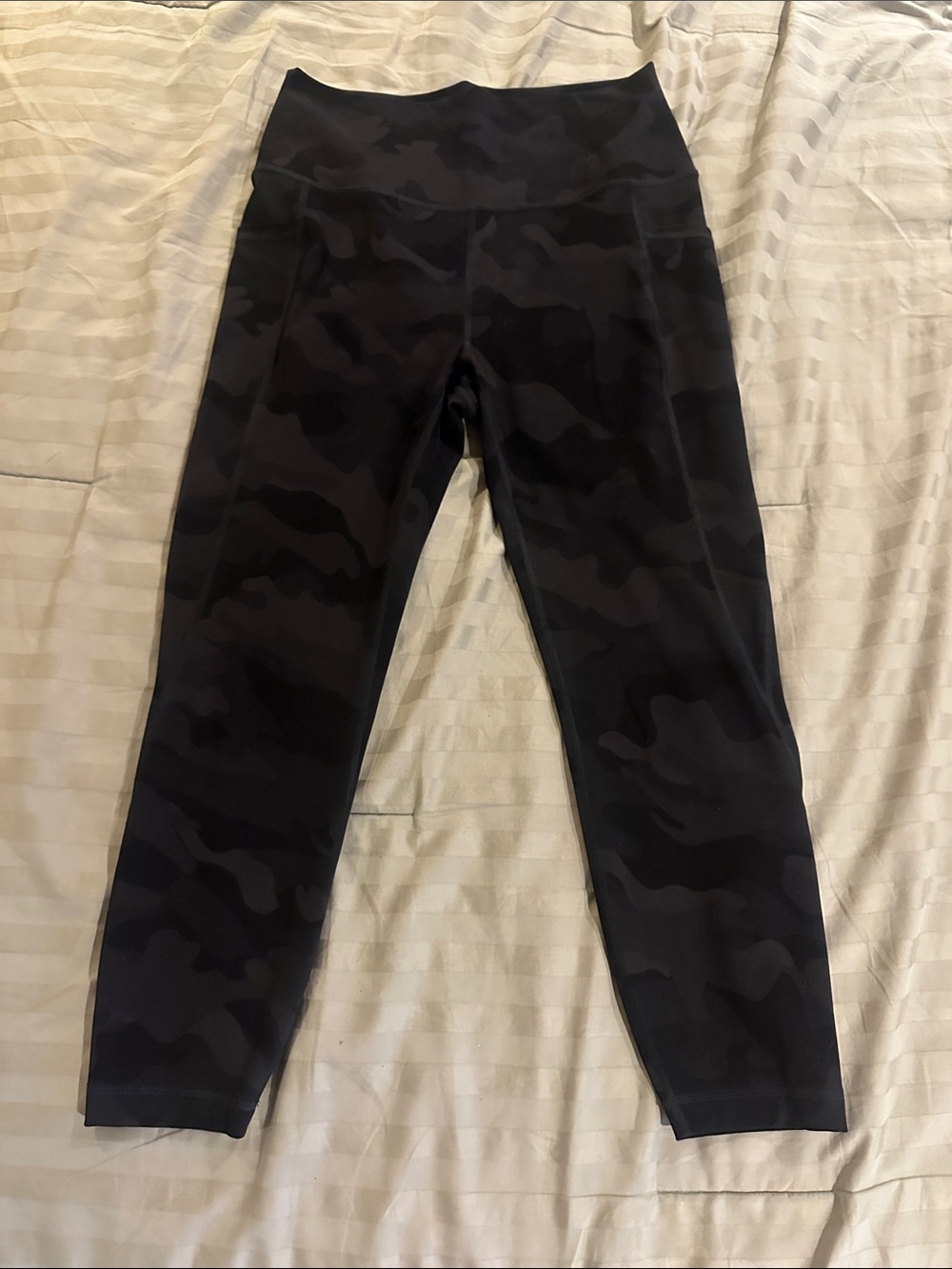 RBX Black Camo High-Waist Leggings with pockets